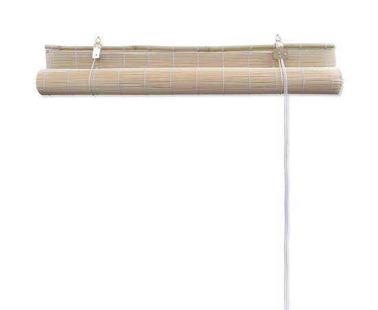 Jaluzele din bambus natural tip rulou, 2 buc., 120 x 160 cm, 6 image