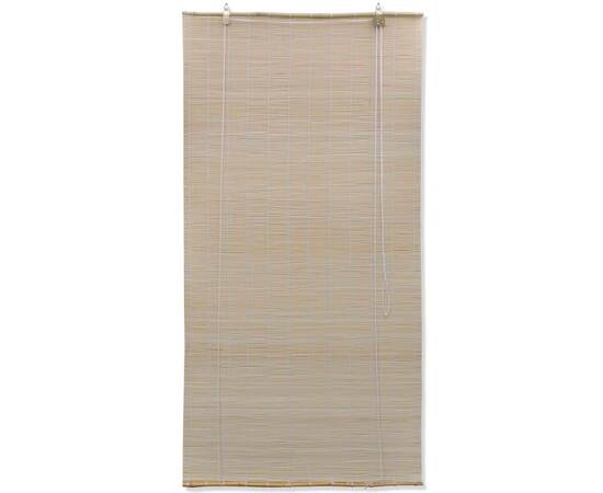 Jaluzele din bambus natural tip rulou, 2 buc., 120 x 160 cm, 3 image