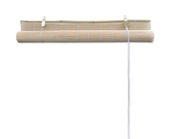 Jaluzele din bambus natural tip rulou, 4 buc., 120 x 160 cm, 6 image
