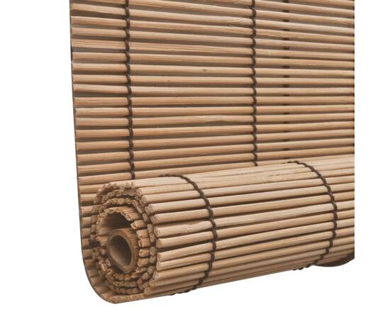 Jaluzele din bambus tip rulou, 2 buc., maro, 100x160 cm, 5 image
