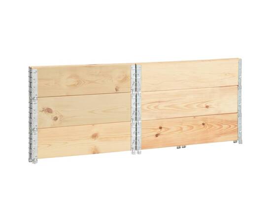 Straturi înălțate, 3 buc., 100 x 100 cm, lemn masiv de pin, 3 image
