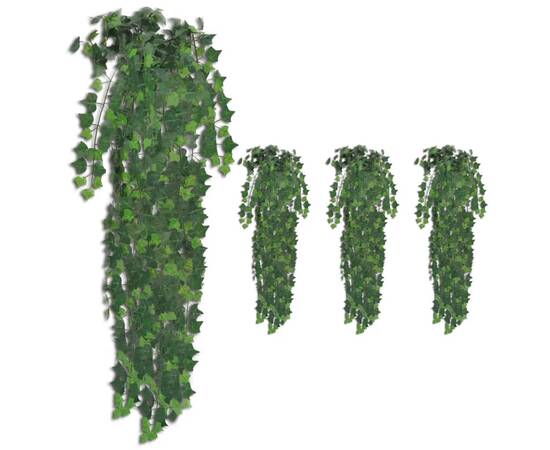 Tufișuri de iederă artificială, 4 buc., verde, 90 cm