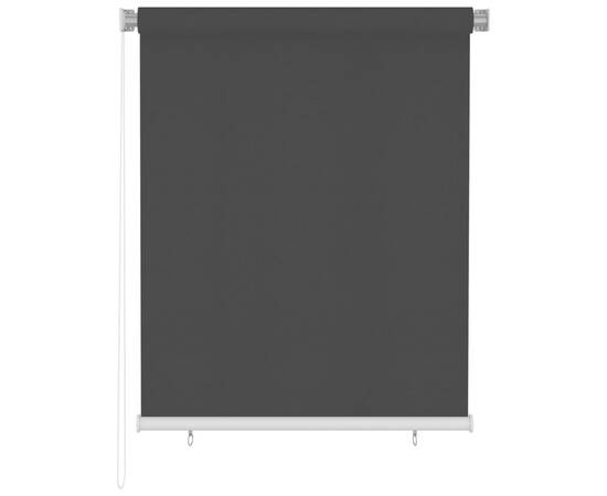 Jaluzea tip rulou de exterior, 120 x 140 cm, negru, 2 image
