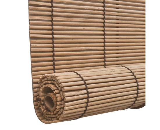 Jaluzea tip rulou, maro, 140x220 cm, bambus, 3 image