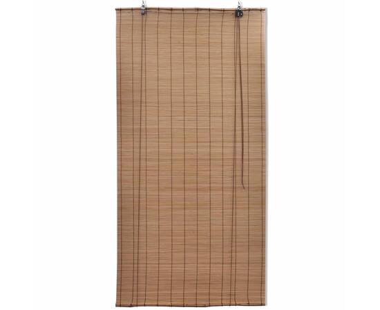 Jaluzea tip rulou, maro, 140x220 cm, bambus, 2 image