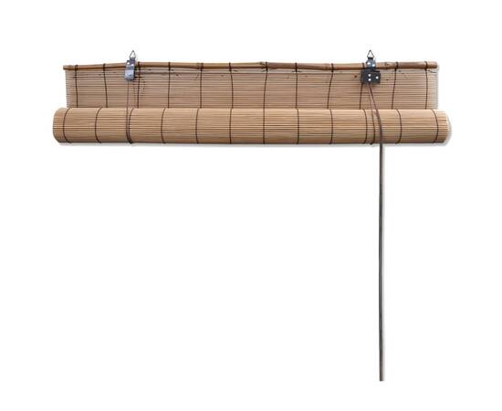 Jaluzea tip rulou, maro, 150x160 cm, bambus, 5 image
