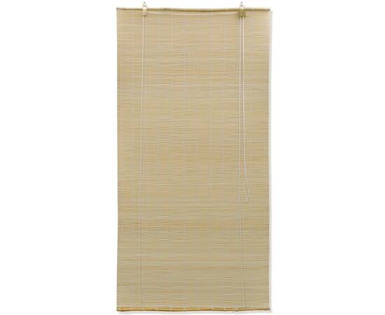 Jaluzea tip rulou, natural, 140x220 cm, bambus, 2 image