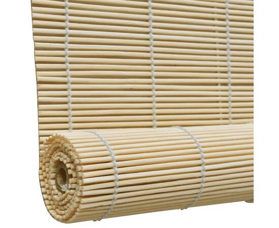 Jaluzea tip rulou, natural, 140x220 cm, bambus, 3 image