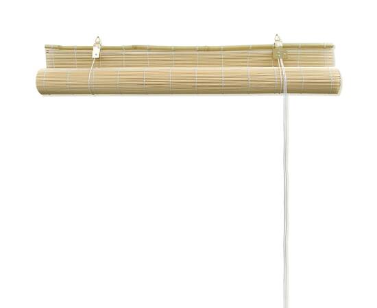 Jaluzea tip rulou, natural, 80x220 cm, bambus, 3 image