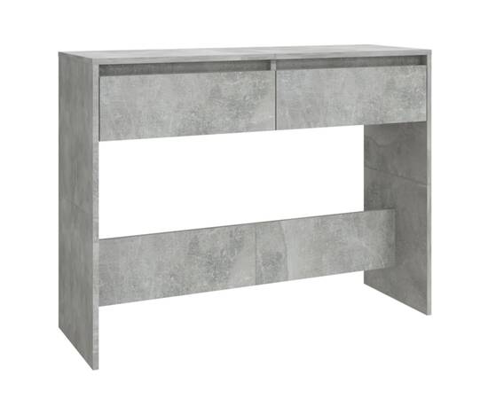 Masă consolă, gri beton, 100x35x76,5 cm, pal, 2 image