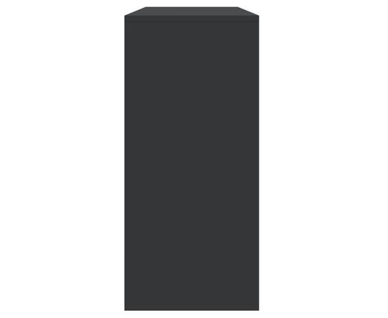Masă consolă, negru, 100x35x76,5 cm, pal, 7 image