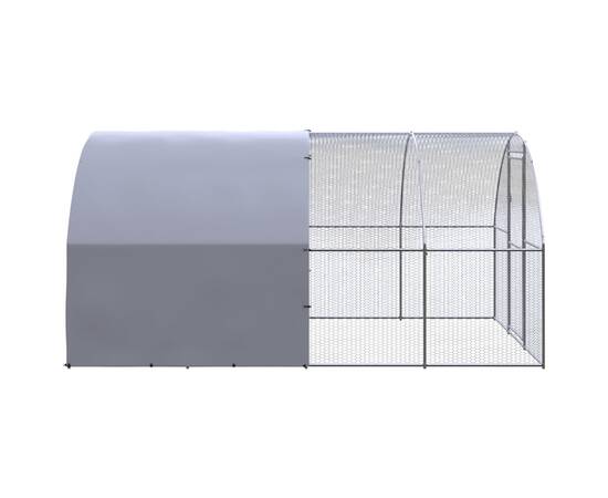 Coteț de găini pentru exterior, 3x4x2 m, oțel zincat, 4 image