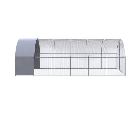 Coteț de găini pentru exterior, 3x6x2 m, oțel zincat, 3 image