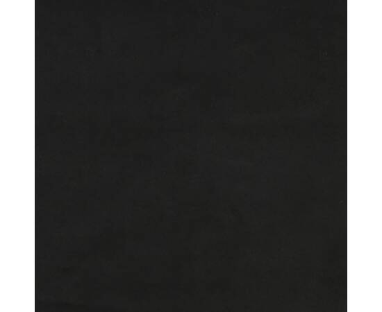 Scaun balansoar cu taburet, negru, catifea, 2 image