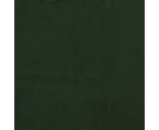 Scaun balansoar cu taburet, verde închis, catifea, 2 image