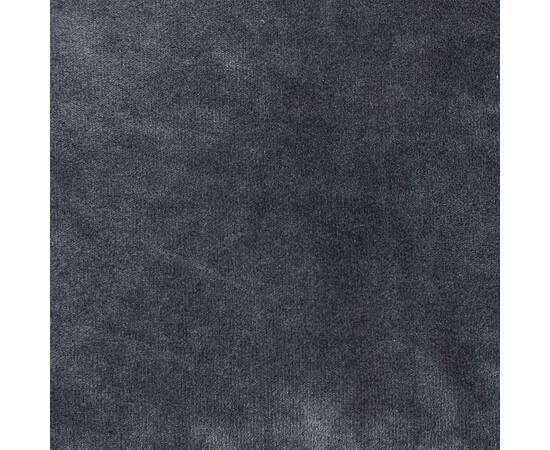 Pat câini, negru/gri închis, 90x79x20 cm, pluș/piele ecologică, 3 image