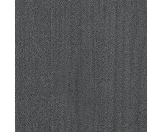 Servantă, gri, 70x33x76 cm, lemn de pin, 5 image