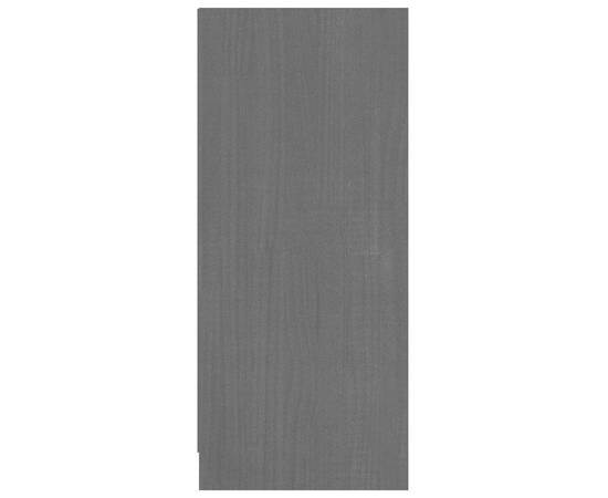 Servantă, gri, 70x33x76 cm, lemn de pin, 7 image