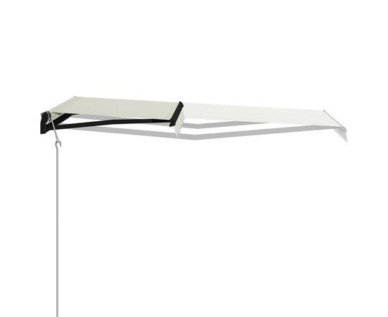 Copertină retractabilă cu senzor vânt & led, crem, 300x250 cm, 4 image