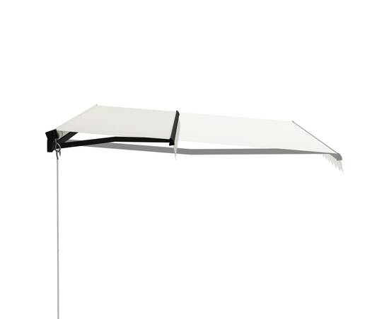 Copertină retractabilă manual cu led, crem, 400 x 300 cm, 4 image