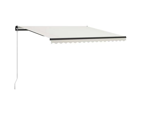 Copertină retractabilă manual cu led, crem, 400 x 300 cm, 3 image