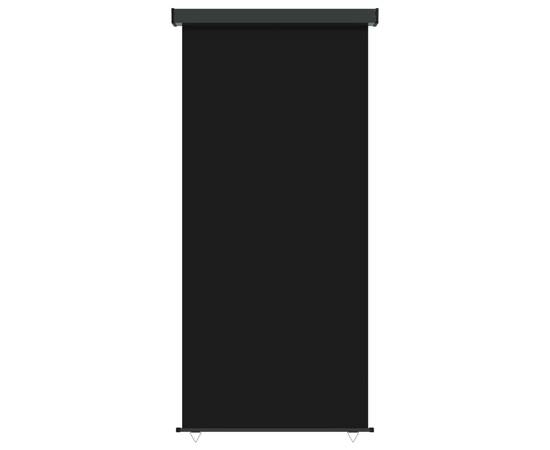 Copertină laterală de balcon, negru, 117x250 cm, 4 image