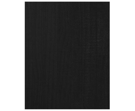 Comodă tv, negru, 70x33x42 cm, lemn masiv de pin, 7 image