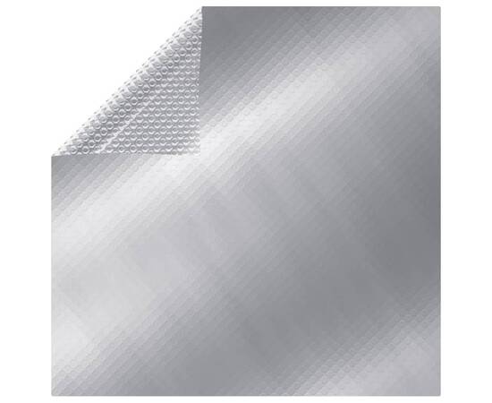 Prelată de piscină, argintiu, 975x488 cm, pe
