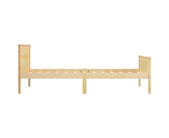 Cadru de pat, 90x200 cm, lemn masiv de pin, 4 image