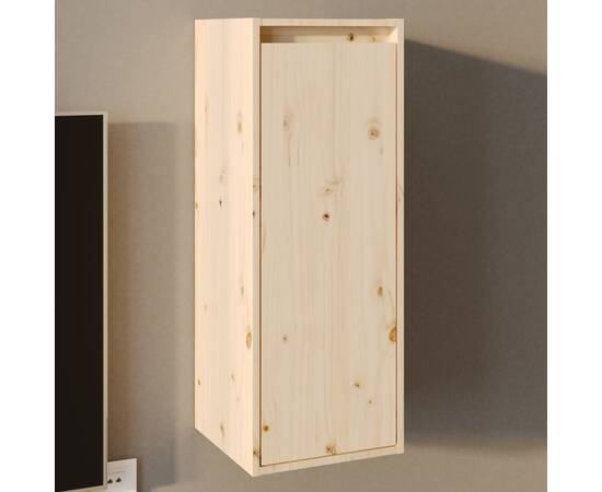 Dulap de perete, 30x30x80 cm, lemn masiv de pin