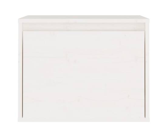 Dulap de perete, alb, 45x30x35 cm, lemn masiv de pin, 5 image