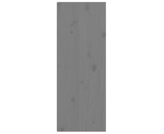 Dulap de perete, gri, 30x30x80 cm, lemn masiv de pin, 7 image