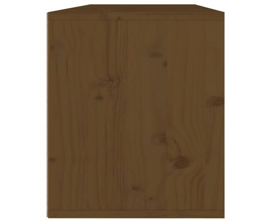 Dulapuri de perete 2 buc. maro miere 45x30x35 cm lemn masiv pin, 7 image