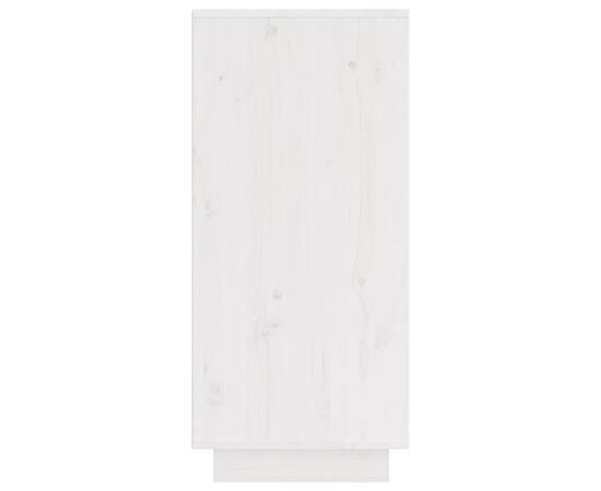 Servante, 2 buc., alb, 31,5x34x75 cm, lemn masiv de pin, 6 image