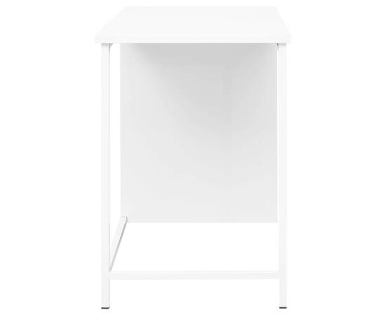 Birou cu sertare, alb, 105x52x75 cm, oțel, industrial, 4 image