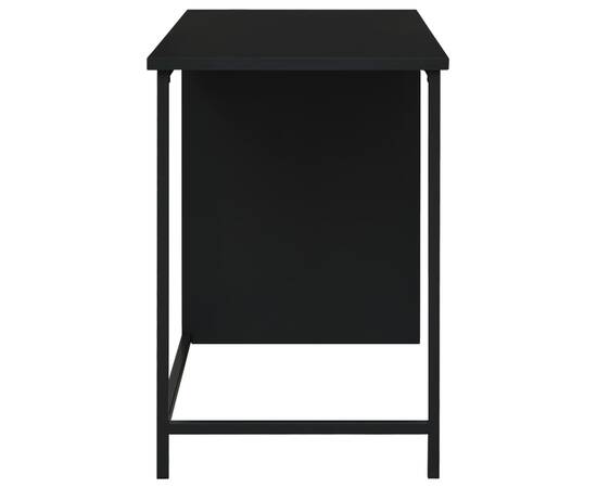 Birou cu sertare, negru, 105x52x75 cm, oțel, industrial, 4 image