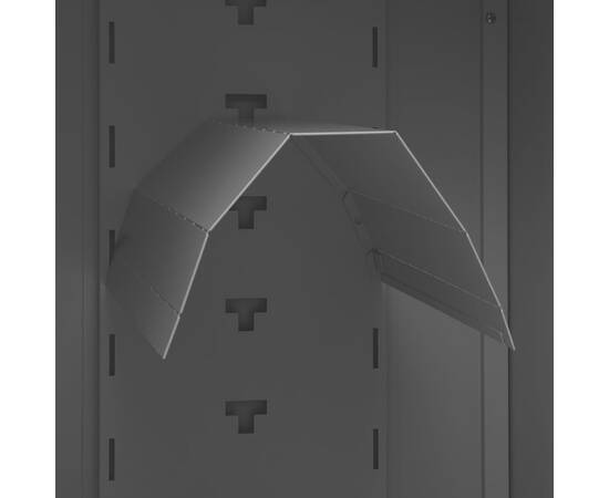 Dulap pentru șa, antracit, 53x53x140 cm, oțel, 7 image