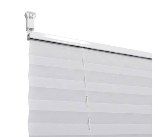 Jaluzea plisată, 100 x 125 cm, alb, 6 image