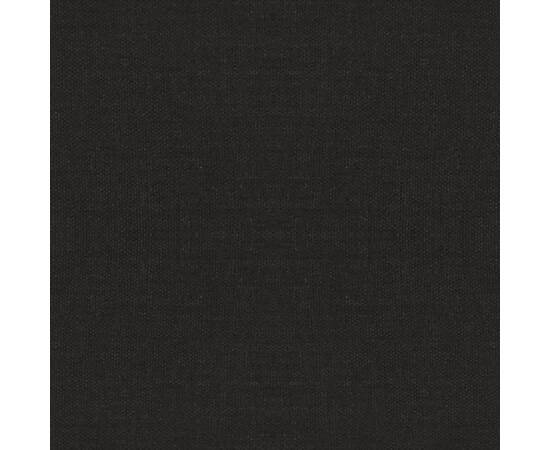 Scaun de bucătărie pivotant, negru, material textil, 3 image