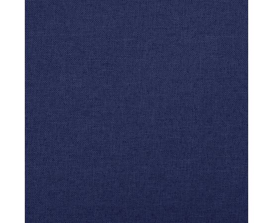 Bancă depozitare pliabilă, albastru, 76x38x38 cm imitație pânză, 3 image