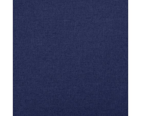Bancă depozitare pliabilă, albastru, 76x38x38 cm imitație pânză, 7 image