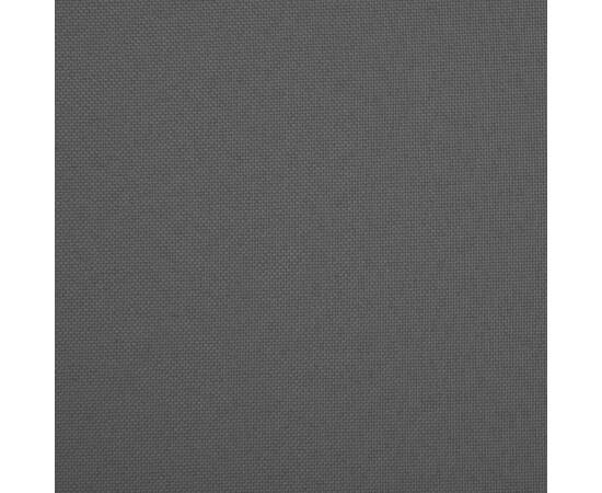 Taburet de depozitare pliabil, negru, imitație de pânză, 7 image