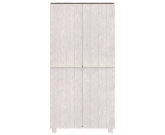 Șifonier, alb, 89x50x180 cm, lemn masiv pin, 5 image