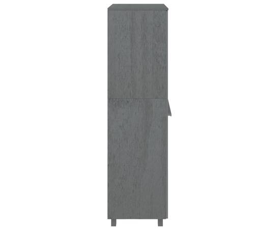 Șifonier, gri închis, 89x50x180 cm, lemn masiv pin, 6 image