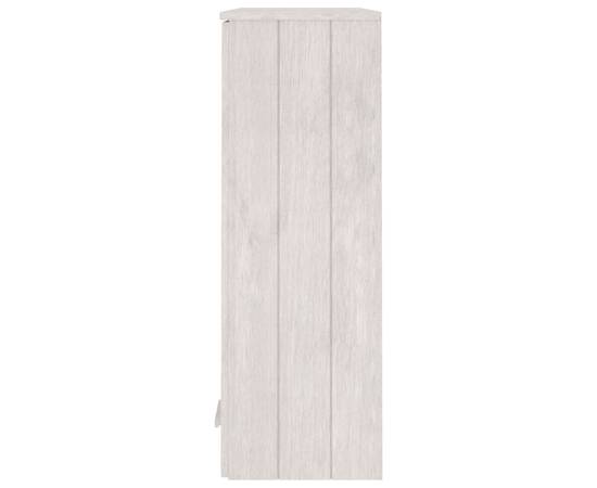 Rafturi superioare dulap, alb, 85x35x100 cm, lemn de pin, 7 image