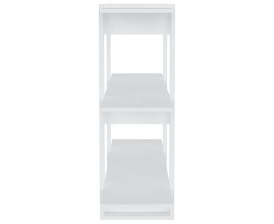Bibliotecă/separator cameră, alb, 100x30x87 cm, 6 image