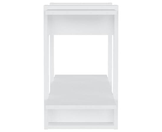 Bibliotecă/separator cameră, alb, 80x30x51 cm, 6 image