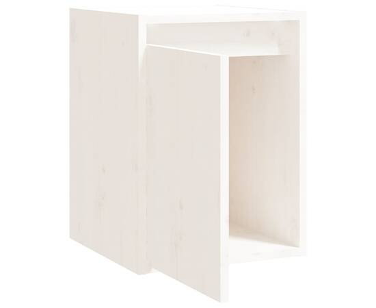 Dulap de perete, alb, 30x30x40 cm, lemn masiv de pin, 6 image