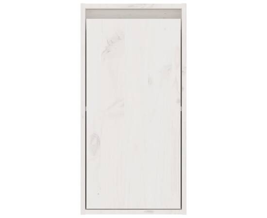 Dulap de perete, alb, 30x30x60 cm, lemn masiv de pin, 5 image