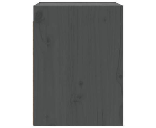 Dulap de perete, gri, 30x30x40 cm, lemn masiv de pin, 6 image